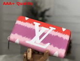 Louis Vuitton LV Escale Zippy Wallet Red Tie Dye Effect Replica
