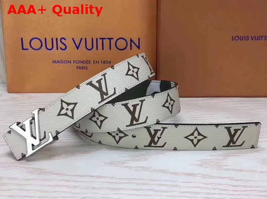 Louis Vuitton LV Iconic 30mm Reversible Belt Vert Monogram Canvas M0151V Replica
