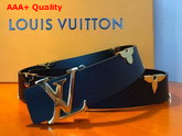 Louis Vuitton LV Iconic Metallic Flowers 30mm Belt Black Replica