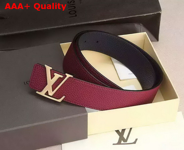 Louis Vuitton LV Initiales 40MM Reversible Strap Red Taurillon Calf Leather Replica