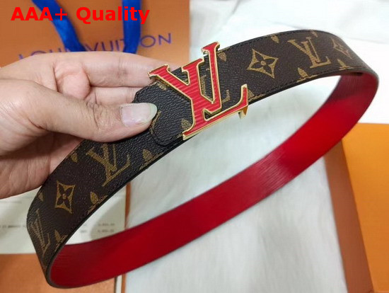 Louis Vuitton LV Initiales 40mm Reversible Belt in Monogram Canvas and Epi Leather MP109T Replica