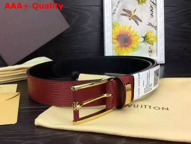 Louis Vuitton LV Legend 35MM Oxblood Epi Calf Leather Strap Replica