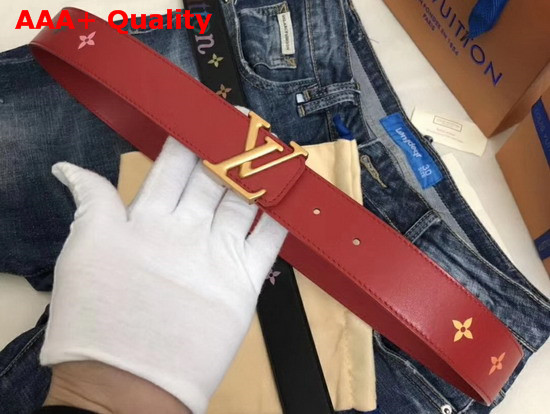 Louis Vuitton LV New Wave 35mm Belt Red M0096U Replica