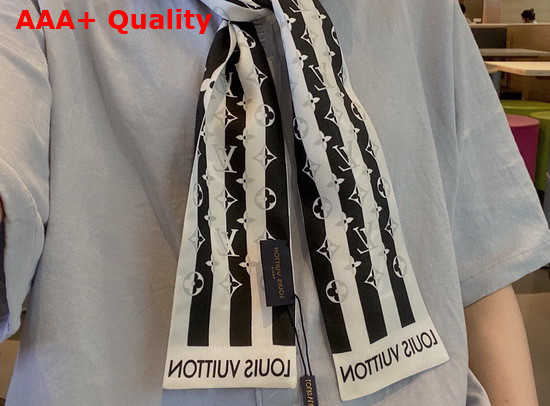 Louis Vuitton LV Parasol Bandeau Black and White Silk Replica