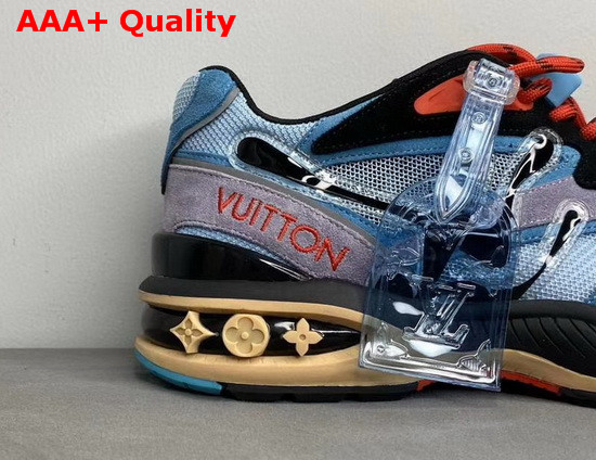 Louis Vuitton LV Trail Sneaker Violet Suede Calf Leather and Lightweight Mesh 1A7P41 Replica