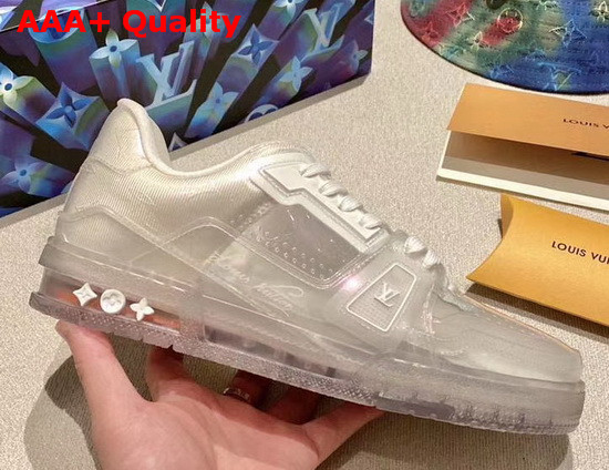 Louis Vuitton LV Trainer Sneaker in Transparent Material White 1A5YQW Replica