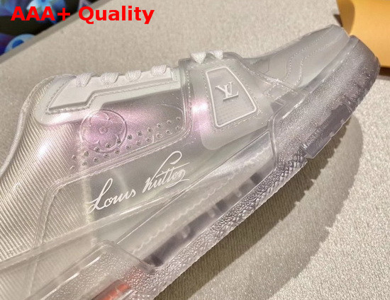 Louis Vuitton LV Trainer Sneaker in Transparent Material White 1A5YQW Replica