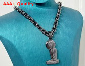 Louis Vuitton LVXNBA Necklace in Black Metal Replica