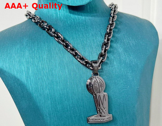 Louis Vuitton LVXNBA Necklace in Black Metal Replica