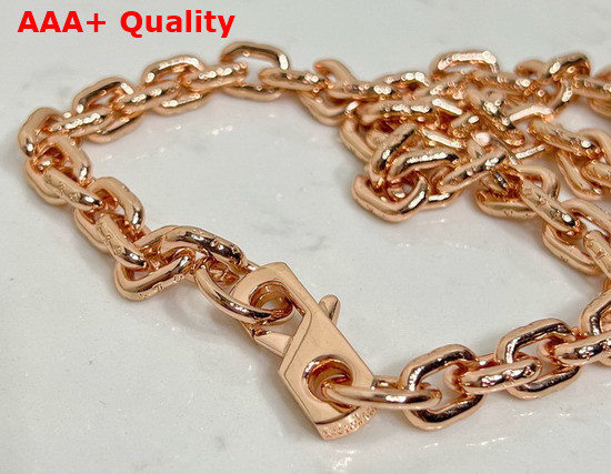 Louis Vuitton LVXNBA Necklace in Pink Gold Metal Replica