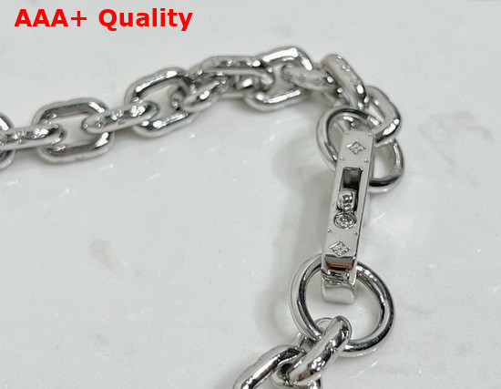 Louis Vuitton LVXNBA Necklace in Silver Color Metal Replica