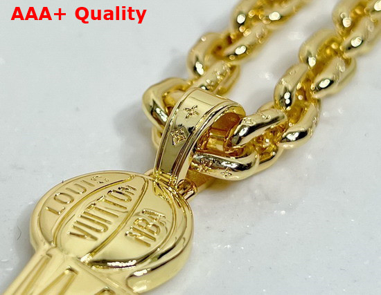 Louis Vuitton LVXNBA Necklace in Yellow Gold Metal MP2857 Replica