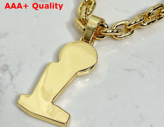 Louis Vuitton LVXNBA Necklace in Yellow Gold Metal MP2857 Replica
