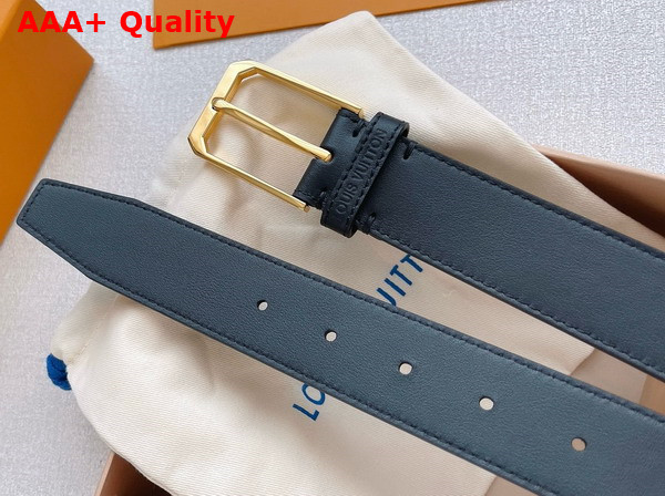 Louis Vuitton Legacy 35mm Belt in Black Calf Leather Replica
