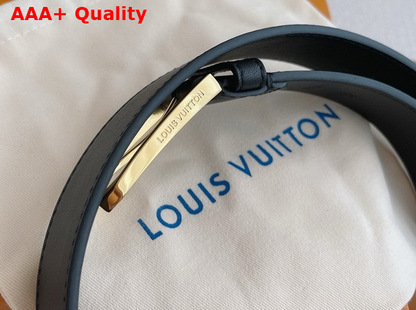 Louis Vuitton Legacy 35mm Belt in Black Calf Leather Replica