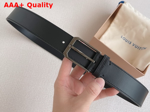 Louis Vuitton Legacy 35mm Belt in Black Calf Leather Replica