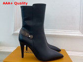 Louis Vuitton Legacy Ankle Boot in Black Plain Calf Leather 1AIEUG Replica