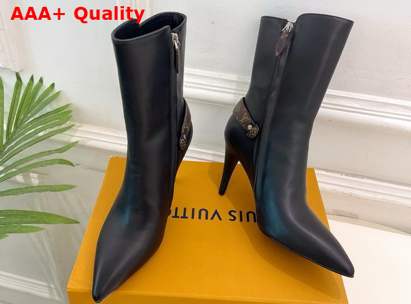 Louis Vuitton Legacy Ankle Boot in Black Plain Calf Leather 1AIEUG Replica