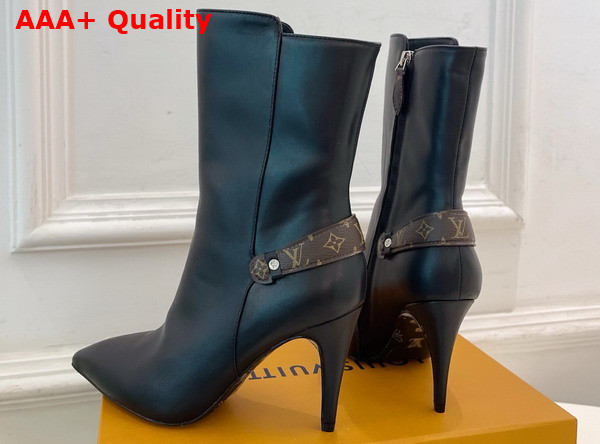 Louis Vuitton Legacy Ankle Boot in Black Plain Calf Leather 1AIEUG Replica