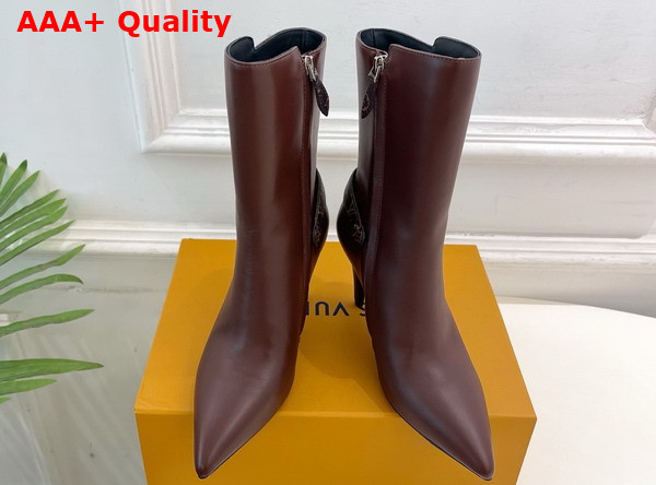 Louis Vuitton Legacy Ankle Boot in Marron Plain Calf Leather 1AIFFN Replica