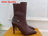 Louis Vuitton Legacy Ankle Boot in Marron Plain Calf Leather 1AIFFN Replica