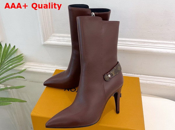 Louis Vuitton Legacy Ankle Boot in Marron Plain Calf Leather 1AIFFN Replica