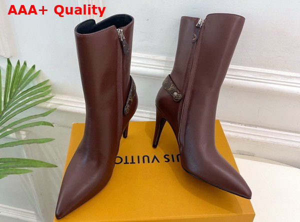 Louis Vuitton Legacy Ankle Boot in Marron Plain Calf Leather 1AIFFN Replica