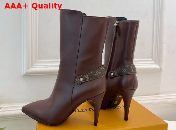 Louis Vuitton Legacy Ankle Boot in Marron Plain Calf Leather 1AIFFN Replica