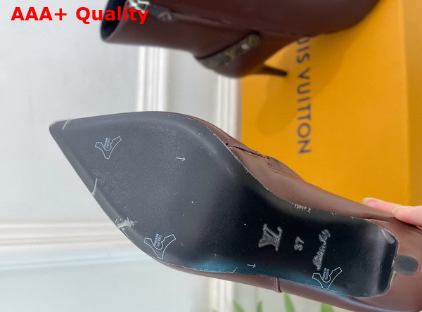 Louis Vuitton Legacy Ankle Boot in Marron Plain Calf Leather 1AIFFN Replica