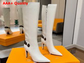 Louis Vuitton Legacy High Boot in Cream Plain Calf Leather Replica