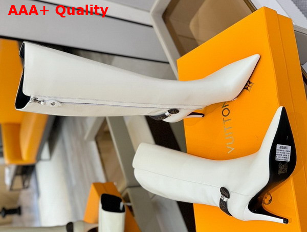 Louis Vuitton Legacy High Boot in Cream Plain Calf Leather Replica