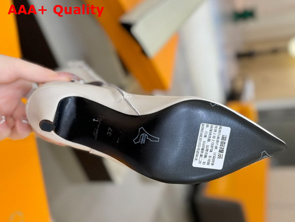 Louis Vuitton Legacy High Boot in Cream Plain Calf Leather Replica