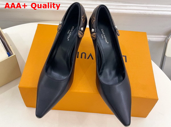 Louis Vuitton Legacy Pump in Black Plain Calf Leather 1AIT63 Replica
