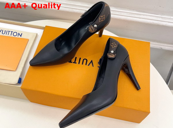 Louis Vuitton Legacy Pump in Black Plain Calf Leather 1AIT63 Replica