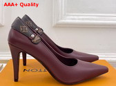 Louis Vuitton Legacy Pump in Bordeaux Plain Calf Leather Replica