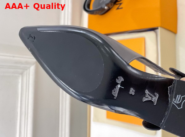 Louis Vuitton Legacy Slingback Ballerina in Gray Plaint Calf Leather Replica