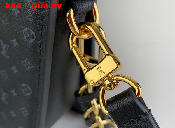 Louis Vuitton Lexington Pouch in Black Monogram Embossed Calf Leather M82247 Replica