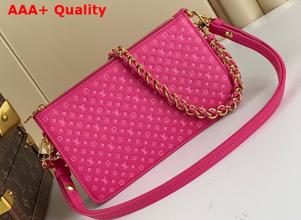 Louis Vuitton Lexington Pouch in Pink Monogram Embossed Calf Leather M82232 Replica