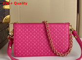 Louis Vuitton Lexington Pouch in Pink Monogram Embossed Calf Leather M82232 Replica