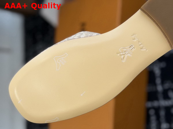 Louis Vuitton Lily Flat Mule in Beige Monogram Jacquard 1AHM99 Replica