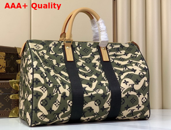 Louis Vuitton Limited Edition Monogramouflage Speedy 35 in Green M95773 Replica Replica