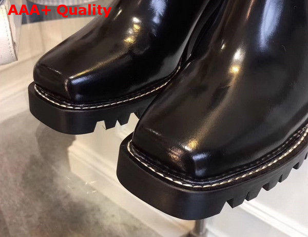 Louis Vuitton Limitless Ankle Boot Glazed Calf Leather with Monogram Canvas 1A3GP5 Replica