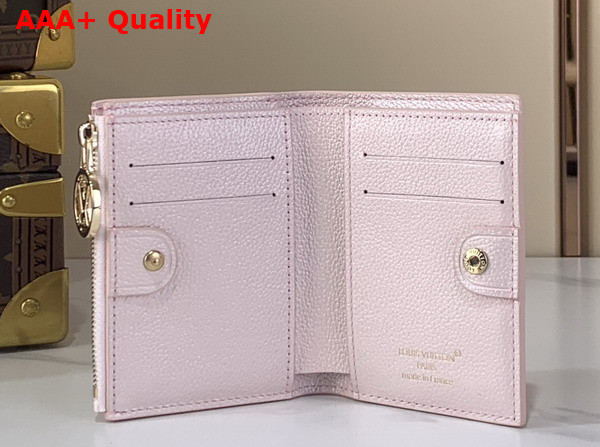 Louis Vuitton Lisa Wallet in Snowy Pearl Monogram Empreinte Leather M26517 Replica