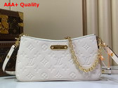 Louis Vuitton Liv Pochette Creme Monogram Empreinte Leather M3A838 Replica