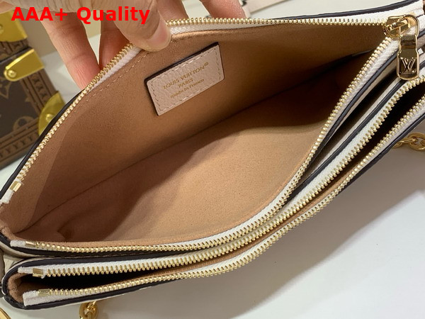 Louis Vuitton Liv Pochette Creme Monogram Empreinte Leather M3A838 Replica