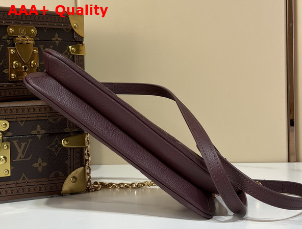 Louis Vuitton Liv Pochette Grenat Monogram Empreinte Leather M2A482 Replica
