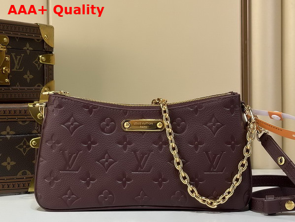 Louis Vuitton Liv Pochette Grenat Monogram Empreinte Leather M2A482 Replica
