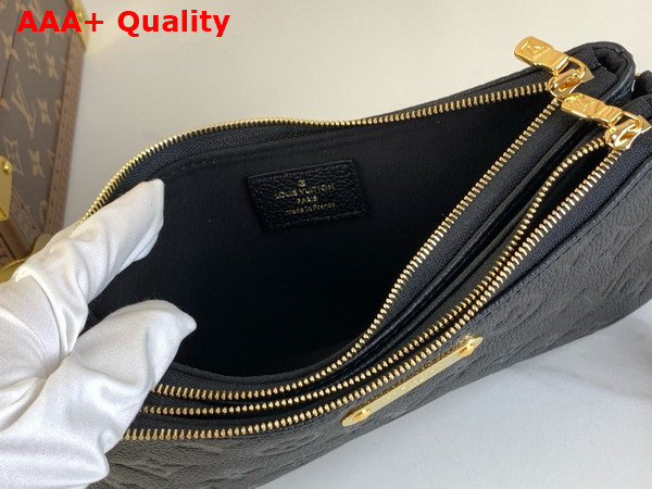 Louis Vuitton Liv Pochette in Black Monogram Empreinte Leather M83301 Replica