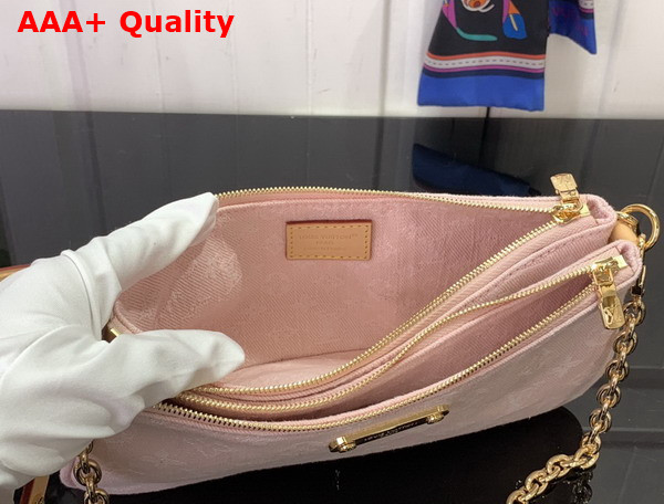 Louis Vuitton Liv Pochette in Washed Pink Monogram Denim M14159 Replica