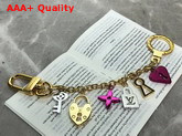 Louis Vuitton Lock Heart and Keys Chain Bag Charm and Key Holder M67437 Replica